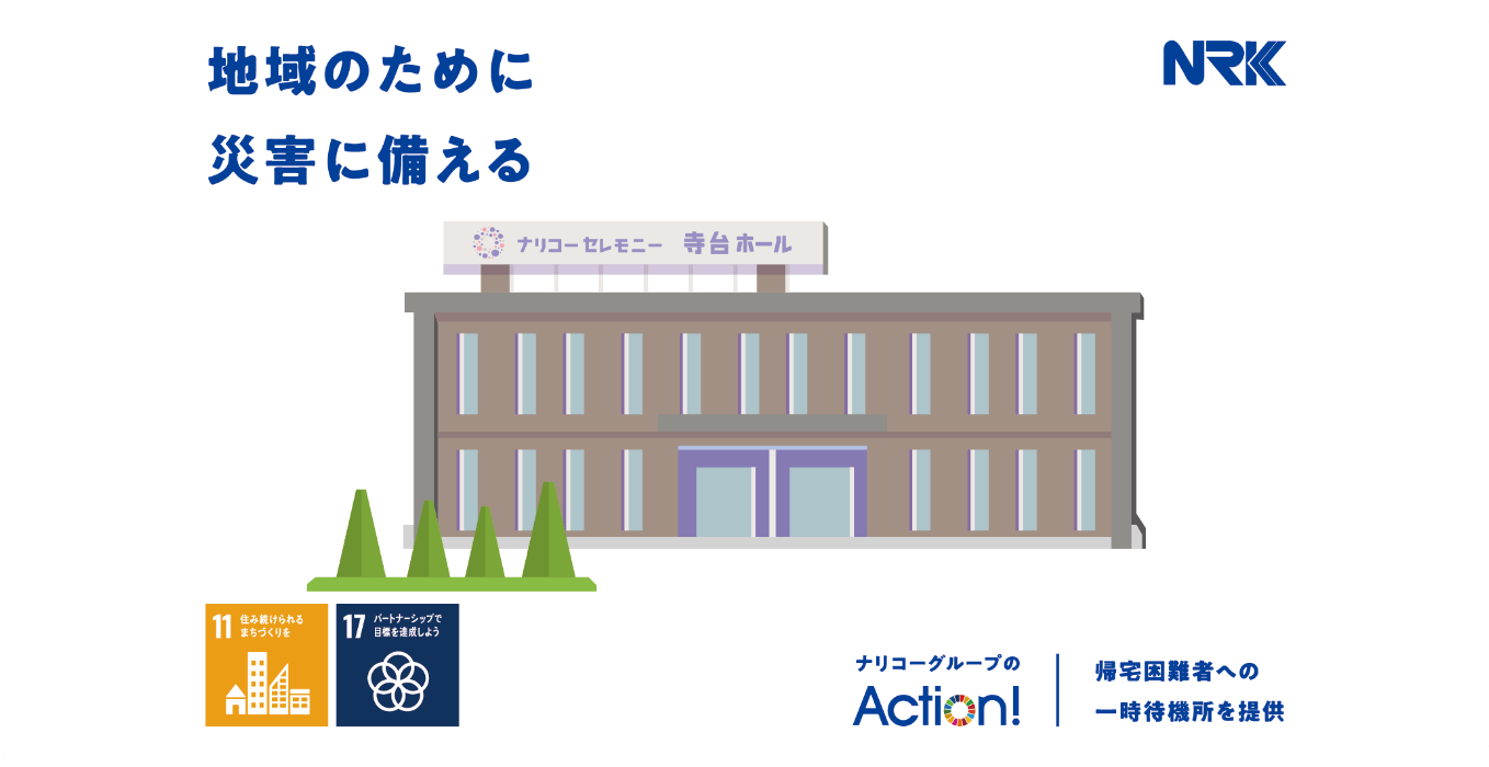 帰宅困難者への一時待機所を提供